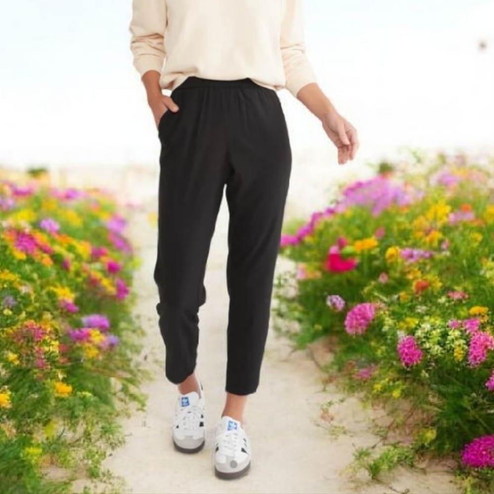 Marine Layer Re-Spun Allison Pant in Black Size M Womens Pull-On